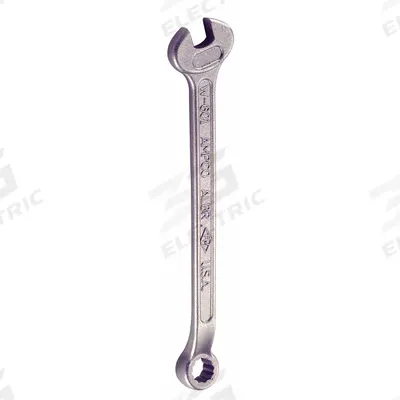 AMPCO Combination Wrench: Aluminum Bronze Nickel, Natural, 3/8 in Head Size - SAE Nonsparking 12-Point Combination Wrenches