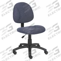 BOSS Office Chair: Blue, Fabric Material, 14 1/2 in Back Ht, 18 1/2 in Seat Wd, 17 in Seat Dp (MPN B315-BE). Key specifications — attr982877: Black; attr982913: Yes; attr982865: Blue; attr982870: BOSS; attr982901: Blue.