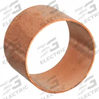 NIBCO Sweat Fitting Coupling: 1 1/2 in CTS x 1 1/2 in CTS, Cup x FTG, No Center Stop, Wrot Copper (MPN 901RP 11/2)