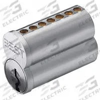 BEST Interchangeable Core Cylinder: Cylindrical, SFIC, Chrome (MPN 1C7H1626). Key specifications — Brand: BEST; Lock Assembly Type: Cylindrical; Cylinder Core Type: Small Format Interchangeable Core Cylinder; Keyway Type: H; Number of Pins: 7.