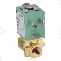 ASCO Solenoid Valve: 2-Way, Normally Closed, 1/8 in Pipe Size, 120V AC, Compact, Brass Body, Indoor (MPN SC8256A004V). Key specifications — Pipe Size: 1/8 in; Voltage: 120V AC; Brand: ASCO.