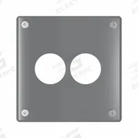 LEGRAND Wall Plate: Single Circular Opening, 2 Gang, Silver, Jumbo Size (MPN WSP62N911PS). Key specifications — Brand: LEGRAND; Material: Stainless Steel; Includes: Allen Head Screws.