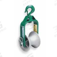 GREENLEE Cable Puller Sheave: 5 in Sheave Wd, 18 in Sheave Dia., 4,000 lb Max (MPN 652). Key specifications — attr531818: GREENLEE; attr534204: Hook Sheave; attr534202: Aluminum Alloy Roller with Bearings.
