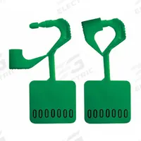 ELC SECURITY PRODUCTS Padlock Seals: Green, Plastic, 13 lb Breaking Strength, 6 mm Lock Wd, 250 PK (MPN 092H02PPGR). Key specifications — Brand: ELC SECURITY PRODUCTS; Marking Color: Black; Marking Included: Numbers; Marking Numbering: Random; Lock Material: Plastic.
