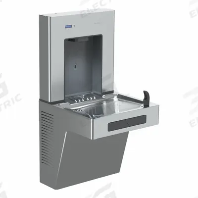 SLOAN Drinking Fountain with Bottle Filler: On-Wall, 8 gph @ 50°F, Touchless Sensor - On-Wall Single Drinking Fountains with Bottle Fillers