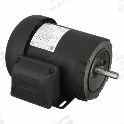 WEG General Purpose Motor: C-Face/Rigid Base Mount, Totally Enclosed Fan Cooled - C-Face with Rigid Base 3-Phase General Purpose AC Motors