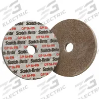 SCOTCH-BRITE Unitized Wheel: 1 in Dia x 1/8 in W, 1/8 in Arbor Hole, Aluminum Oxide, Fine, CP-UW (MPN 7100010576). Key specifications — Series: CP-UW; Brand: SCOTCH-BRITE.