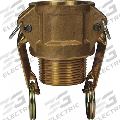 DIXON VALVE & COUPLING Cam and Groove Coupling: 1 1/4 in Coupling Size, 1 1/4 in Hose Fitting Size - Type B Forged Brass Cam & Groove Fittings