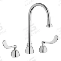CHICAGO FAUCETS Gooseneck Kitchen/Bathroom Faucet: 786, Cast Brass, Widespread, Deck, 2 Handles (MPN 786-ABCP). Key specifications — Series: 786; Brand: CHICAGO FAUCETS.