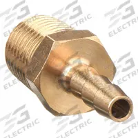 APPROVED VENDOR Barbed Hose Fitting: For 3/16 in Hose I.D., Hose Barb x NPT, Male x Male, Hex, Rigid (MPN 6AFP6). Key specifications — Fitting Connection Type: Hose Barb x NPT; Fitting Gender: Male x Male; Nipple Grip Type: Hex; Brand: APPROVED VENDOR.