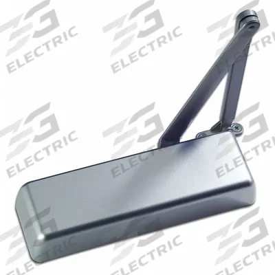 PDQ Door Closer: Parallel Mounting Type, Grade 1 - Heavy Duty, Aluminum, 12 1/4 in Lg - Parallel Arm-Mount Door Closers