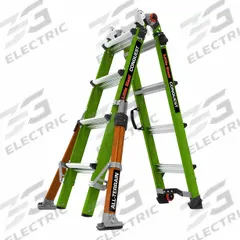 LITTLE GIANT Combination Ladder: 5 Configurations, Fiberglass, 300 lb Load Capacity, 42 lb Wt (MPN 17107-001). Key specifications — Brand: LITTLE GIANT; Included Features: Outriggers.