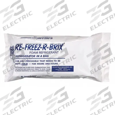 POLAR TECH Freezer Pack: 31 oz Wt, 9 in Lg, 4 in Wd - Cold Packs