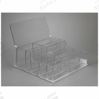 Blotter Supply Organizer: 13 in Overall Wd, 5 1/4 in Overall Ht, PETG, Clear, 10 Compartments (MPN BLOTORG). Key specifications — Material: PETG; Mounting Location: Benchtop; Color: Clear; Product Type: Lab Organizer; Total Holding Capacity: Sponges; Brand: POLTEX.