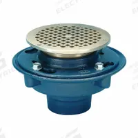 ZURN Floor Drain: 8 3/8 in Overall Dia, 5 in Grate Size, 3 in Nominal Pipe Size, Push On, Cast Iron (MPN ZB415-3NL-5B-P). Key specifications — Connection Type: Push On; Brand: ZURN; Includes: Trap primer connection.