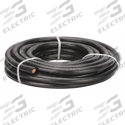 WESTWARD Battery Jumper Cable: 2 ga, 100 ft Cable Lg, Black - Cut to Length Jumper Cables