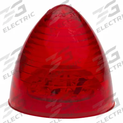 GROTE Clearance Marker Lamp: Clearance Light, LED, Cone, Red, Twist-On - Clearance Lights