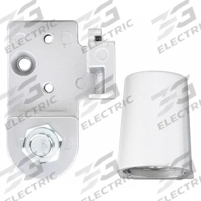 KABA ILCO Pivot Hinge: Aluminum, 2 3/8 in Leaf Ht - Half Surface-Mount Pivot Hinges
