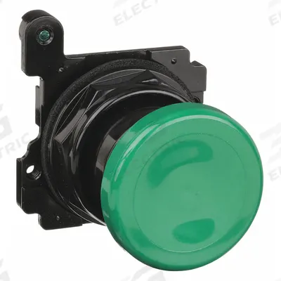 EATON Mushroom Head Push Button: 30 mm, Non-Metallic - Mushroom-Head Push-Button Operators