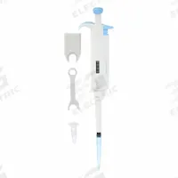 DLAB Single-Channel Pipettor: 1 Channels, 1,000 ul Capacity - Max, 5 ul Volume Increments (MPN 61TA85). Key specifications — Color: White; Brand: DLAB; Pipetter Type: Manual Adjustable Volume; Product Type: Single-Channel Pipettor.