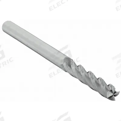 CLEVELAND Square End Mill: Carbide, 4 Flute, 3/16" Mill Dia, 1" LOC, 3" OAL (MPN C61838) - Carbide Square End Mills for Aluminum