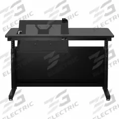 VERSADESK Standing Desk: Black, Wood, 48 in Overall Wd, 30 in Overall Dp, 36 in Max Desktop Ht (MPN RST4830-BB). Key specifications — Frame Color: Black; Frame Material: Laminate; Brand: VERSADESK; Desktop Color: Black; Desktop Material: Wood.