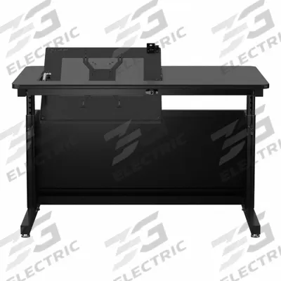 VERSADESK Standing Desk: Black, Wood, 48 in Overall Wd, 30 in Overall Dp - Manual Adjustable-Height Desks