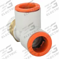SMC Push-Fit Tee Fitting: 3/8 in Pipe x 1/2 in OD x 1/2 in OD Size, 49 19/32 mm Overall Lg, White (MPN KQ2Y13-36AS). Key specifications — Brand: SMC.