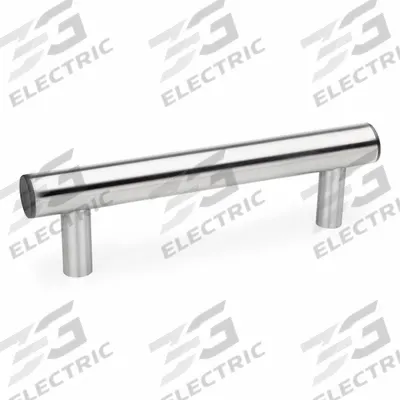JW WINCO Pull Handle: Threaded Holes, Rear-Mount, 8 in Mounting Hole Center to Center - Load-Rated Straight-Leg Tubular Pull Handles