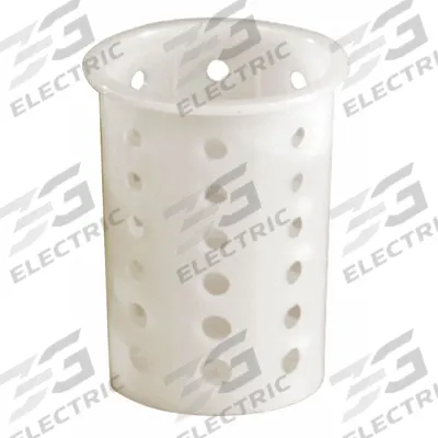 VOLLRATH Flatware Cylinder: Nylon, White, 3 3/4 in Cylinder Dia, 5 5/8 in Overall Ht - Furnishings, Appliances and Hospitality