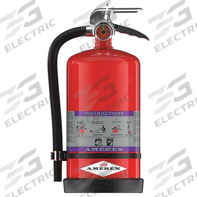 AMEREX Fire Extinguisher: 13.2 lb Extinguisher Capacity, 80B:C - Class BC Fire Extinguishers