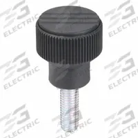 Hand Knob: Knurled, Plastic w/ Steel Thread, M10 Thread, 30 mm Thread Lg, 34 mm Dia, Gray (MPN K0247.310X30). Key specifications — Brand: KIPP; Color: Gray.