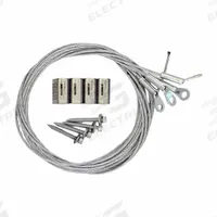 Suspension Kit: 10 ft Cable Lg, WC3 Cable Size, 1/4 in Fitting Size, 45° Eyelet, Cable Lock (MPN 32042). Key specifications — Includes: 2 in Wood Screw; Lock Type: Cable Lock; Brand: DURODYNE; Cable Size: WC3; Fitting Type: 45° Eyelet.