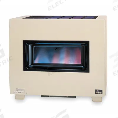 EMPIRE Gas Freestanding Floor Heater: Propane, Visual Flame Cabinet, Unit-Mounted - Freestanding Vented Gas Floor Heaters