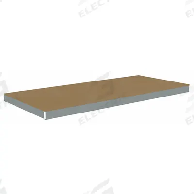 TENNSCO Shelf: 96 in x 30 in, 1,600 lb Load Capacity, Particleboard, Gray - Particleboard Decking Shelf Kits for Boltless Shelving