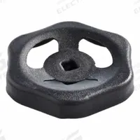 JW WINCO Valve Handwheel: 6 Point, 100 mm Handle Dia, 10 mm Square Spindle, Black, Steel (MPN 227.6-ST-100-V10-SW). Key specifications — attr984147: JW WINCO; attr1137075: 10 mm; attr984148: Through Hole; attr984152: Steel; attr984154: 6 Point.