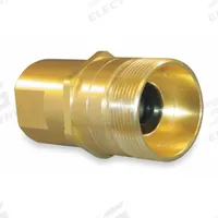 AEROQUIP Hydraulic Quick Connect Hose Coupling: 1 1/2 in Coupling Size, Brass, FNPT (MPN 5100-S2-24B). Key specifications — Body Material: Brass; Thread Size: 1-1/2"-11-1/2; Brand: AEROQUIP.