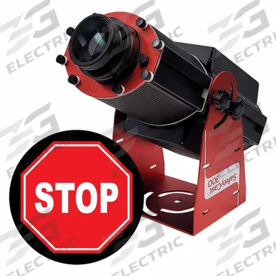 LASERGLOW TECHNOLOGIES Fixed Image Projector: Projector, Lens and Image Template, Stop - LED Projectors with Image Disks