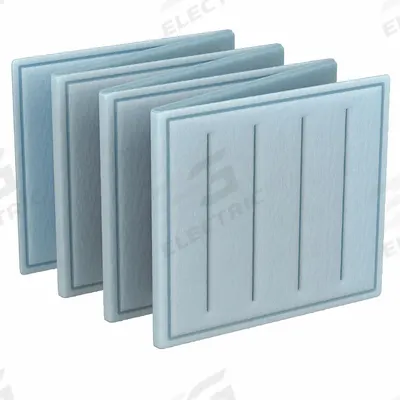 GRAINGER Link Air Filter: 25 in x 25 in x 1 in, 25 in Section Wd, 7 Sections, 3 Ply - MERV 8 Link Air Filters