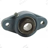 TRITAN 2 Bolt Flange Bearing: Radial Ball, 1 in Bore, Cast Iron, Eccentric Collar, 5 1/8 in Lg (MPN SAFL205-16G). Key specifications — Bore Type: Cylindrical; Brand: TRITAN; Lubricant Material: NLGI #2 Equivalent; Mounting Bolt Size: 3/8 in; System of Measurement: Inch.