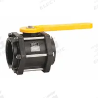BANJO Manual Two-Way Ball Valve: 3 in, Polypropylene, Straight, FNPT x FNPT, Three-Piece, Lever (MPN V300). Key specifications — Brand: BANJO; Handle: Lever.