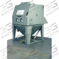 ECONOLINE Abrasive Blast Cabinet: Siphon Feed, 48 in W x 48 in D Work Area, 12 cfm (MPN 101699G-A). Key specifications — attr952399: ECONOLINE; attr978098: Safety Gloves; attr978092: Side Door; attr978085: 12 cfm.