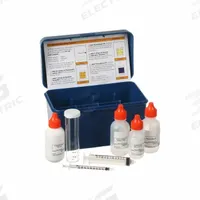 AQUAPHOENIX Water Quality Test Kit: Chlorine, 75 Tests (MPN TK1123-Z). Key specifications — Range: 1 drop = 50 ppm/ 10 mL1 drop = 1000 ppm/ 0.5 mL1 drop = 0.5%/ 0.1 mL; Test Parameters: Chlorine.