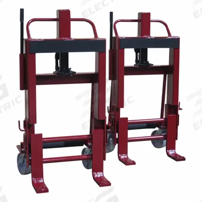 WESCO Machinery and Equipment Mover: 6,000 lb, 18 3/8 in L x 23 in W x 43 1/2 in H Overall - Hydraulic-Lift Machinery & Equipment Movers with Dual-Forks