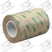 3M Transfer Tape: 3 in Wd, 5 yd Lg, 2.3 mil Thick, Polycoated Kraft Paper, Acrylic, 4 PK (MPN 3M 467MP). Key specifications — Series: 467MP; Bond Type: Repositionable; Liner Material: Polycoated Kraft Paper.