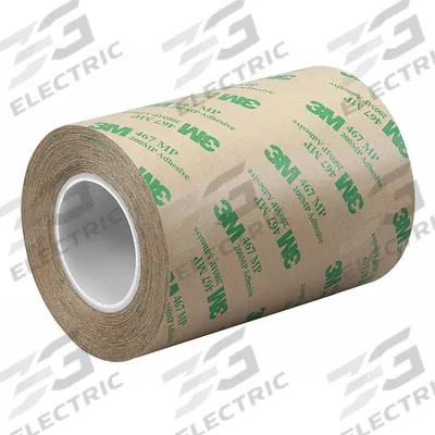 3M Transfer Tape: 3 in Wd, 5 yd Lg, 2.3 mil Thick, Polycoated Kraft Paper - General Purpose Adhesive Transfer Tape
