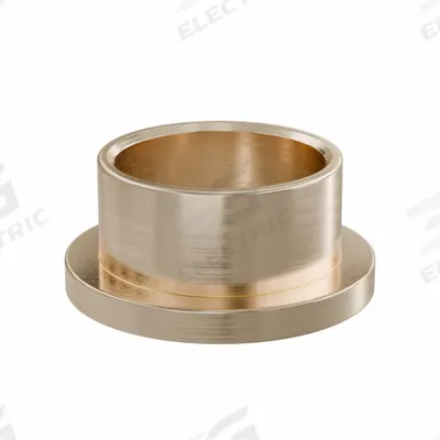 OILITE Flanged Sleeve Bearing: Bronze, SAE 841, 3/4 in Bore, 7/8 in OD, 1/2 in Lg - Lubricated General Purpose Metallic Flanged Sleeve Bearings