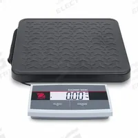 OHAUS Shipping Scale: 70 lb Wt Capacity - Imperial, 12 5/8 in Weighing Surface Dp, kg/lb, LCD (MPN i-C31M35R). Key specifications — attr1359871: 0.05 lb/0.02 kg; attr1359893: Steel.