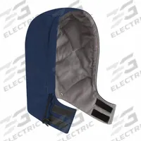 BULWARK Flame Resistant Hood: 4 PPE CAT, 43.3 cal/sq cm ATPV, ComforTouch®, Blue, Snap On (MPN HLH2NV RG M). Key specifications — Brand: BULWARK; Color: Blue; Compatible with Series: JLR8; JLP8; JLJ8; JLPC; JLPT; JLPS.