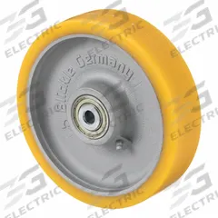 APPROVED VENDOR Caster Wheel: 7 7/8 in Wheel Dia., 2 in Wheel Wd, Polyurethane, 2,200 lb Load Rating (MPN GTH 200/20K-BB0.5). Key specifications — Brand: APPROVED VENDOR; Wheel/Tread Color: Yellow.